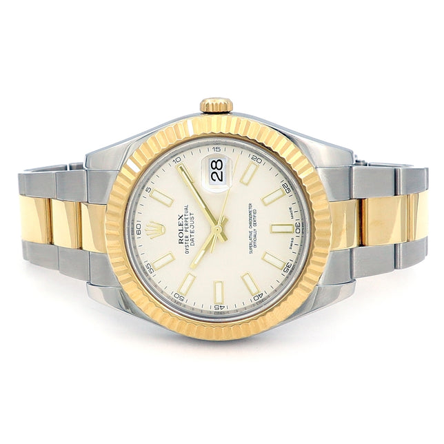 41mm Rolex 18k Yellow Gold and Stainless Steel Datejust II Watch