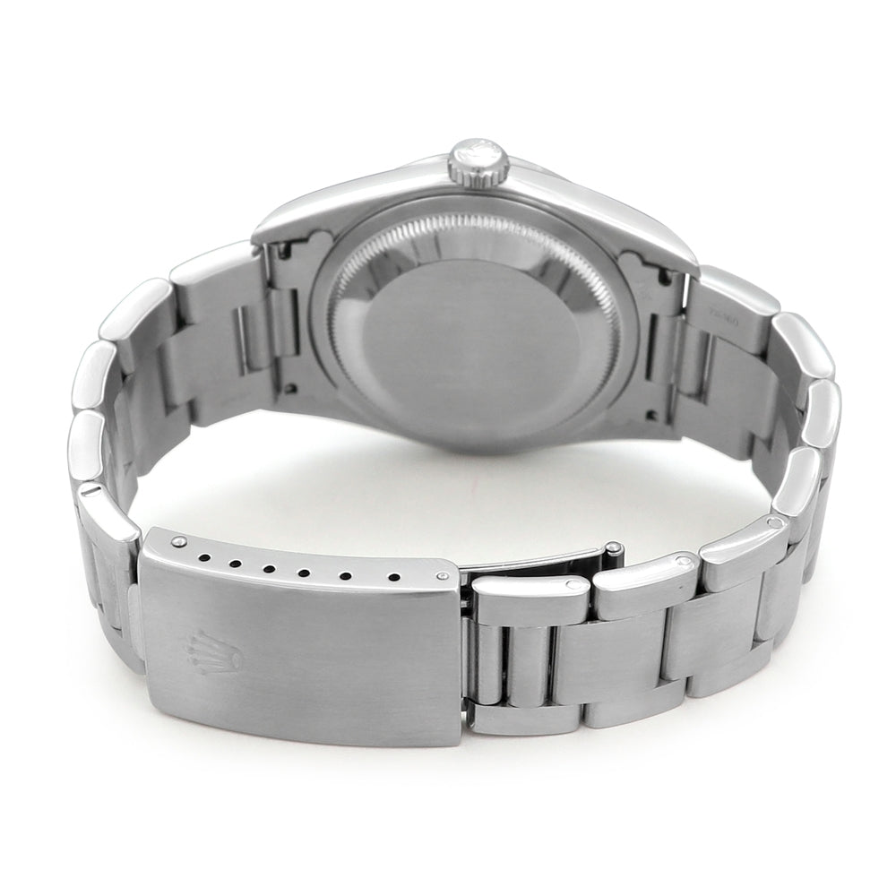 36mm Rolex Stainless Steel Datejust Watch Blue Dial 16200