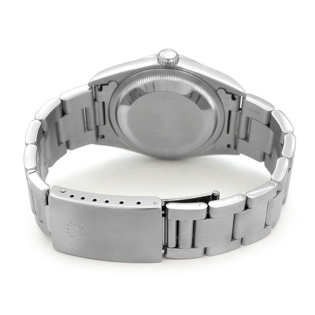 36mm Rolex Stainless Steel Datejust Watch Blue Dial 16200