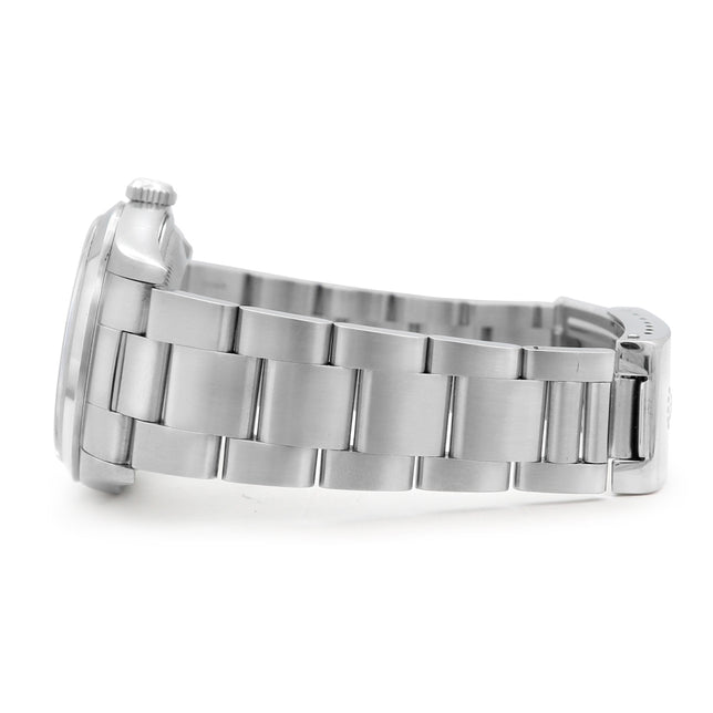 36mm Rolex Stainless Steel Datejust Watch Blue Dial 16200