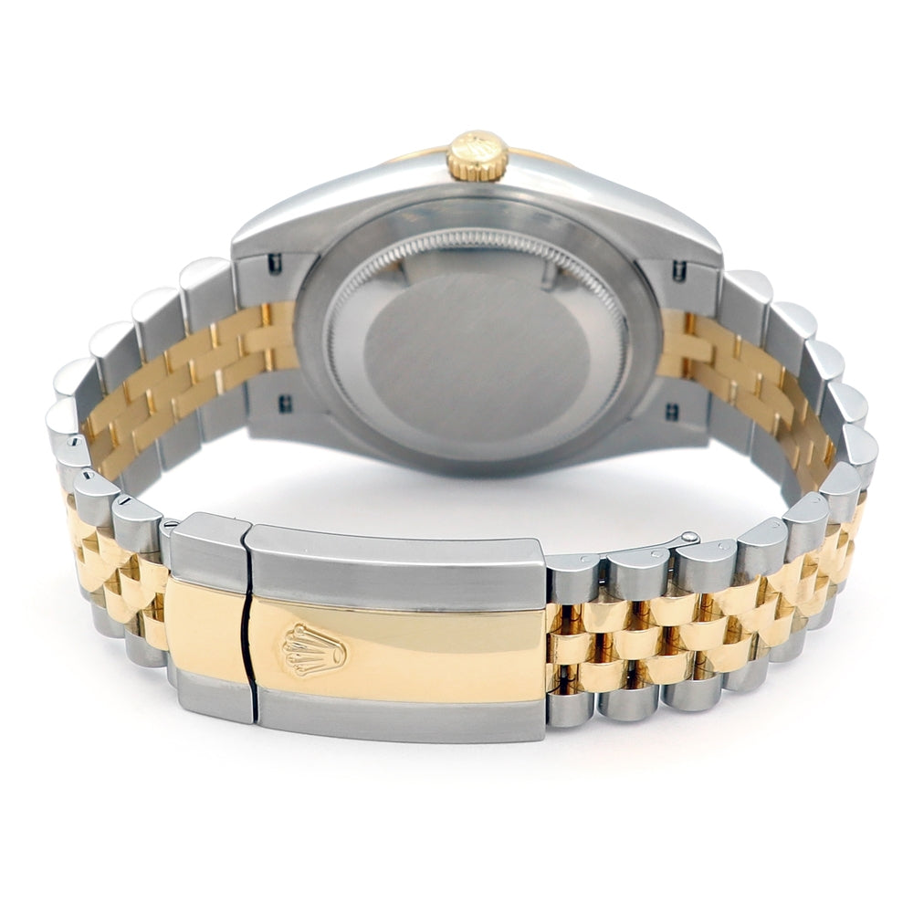 41mm Rolex 18k Yellow Gold and Stainless Steel Datejust 41 Watch 126333