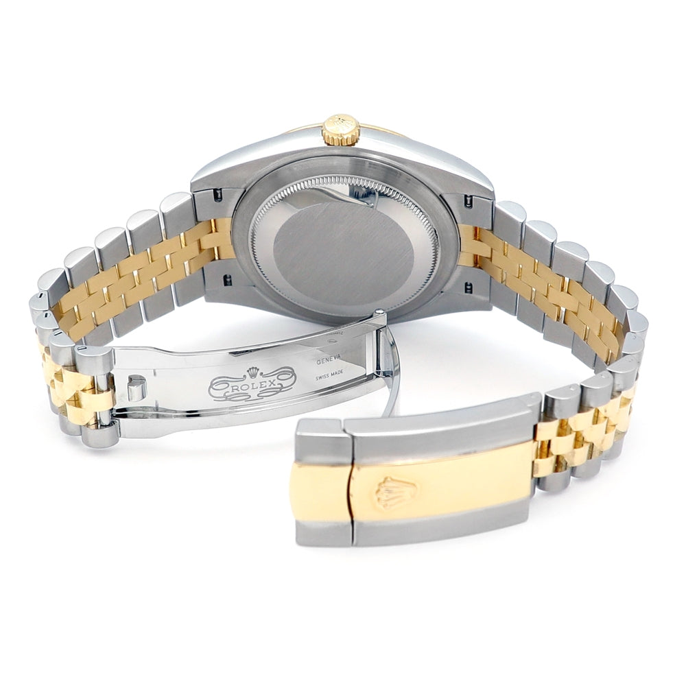 41mm Rolex 18k Yellow Gold and Stainless Steel Datejust 41 Watch 126333