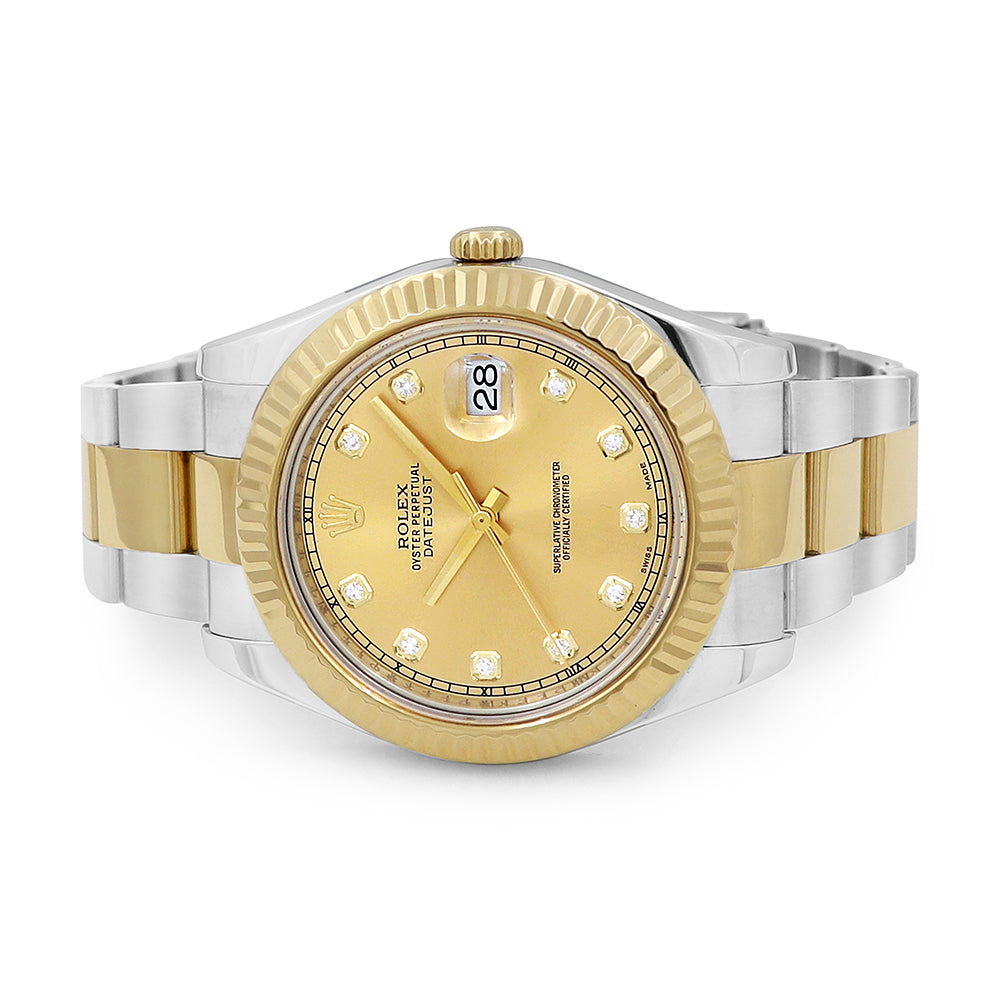 Rolex Datejust 41 Watch Champagne 10R Dial 116333