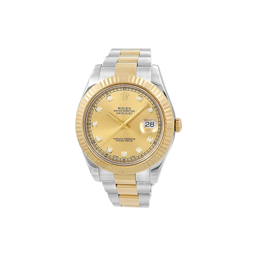 Rolex Datejust 41 Watch Champagne 10R Dial 116333