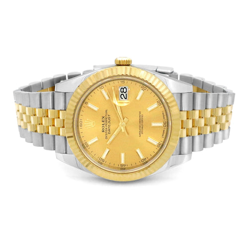 18K Yellow Gold and Stainless Steel Datejust 41 #126333