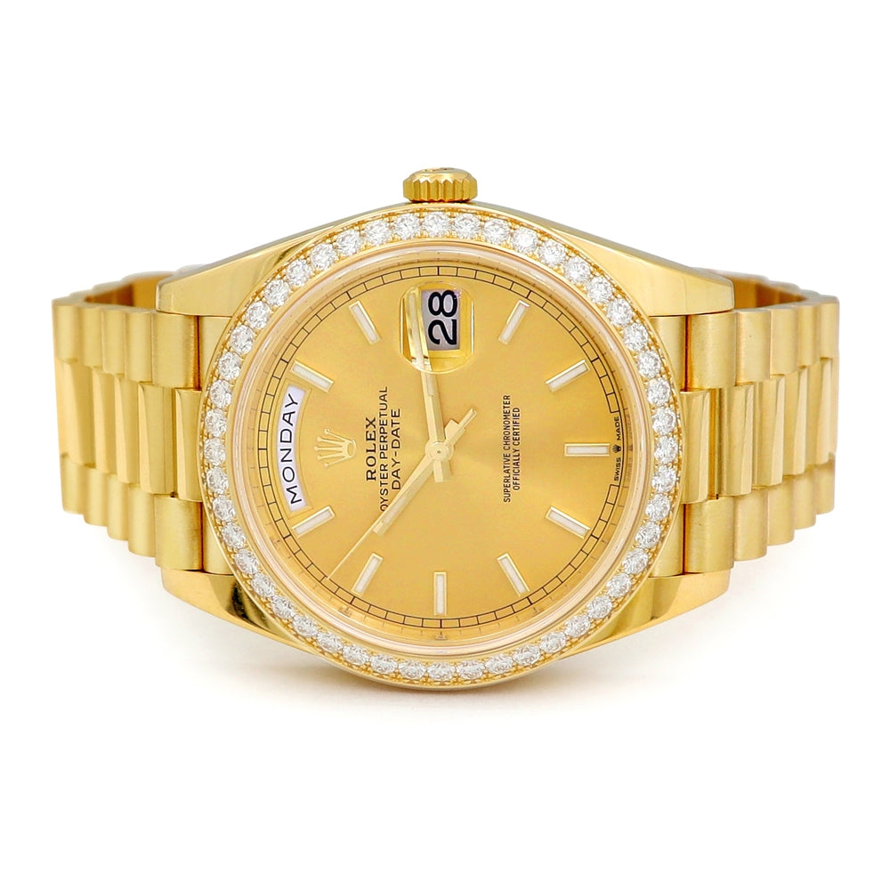 Rolex 18K Yellow Gold President Day-Date 40 Watch