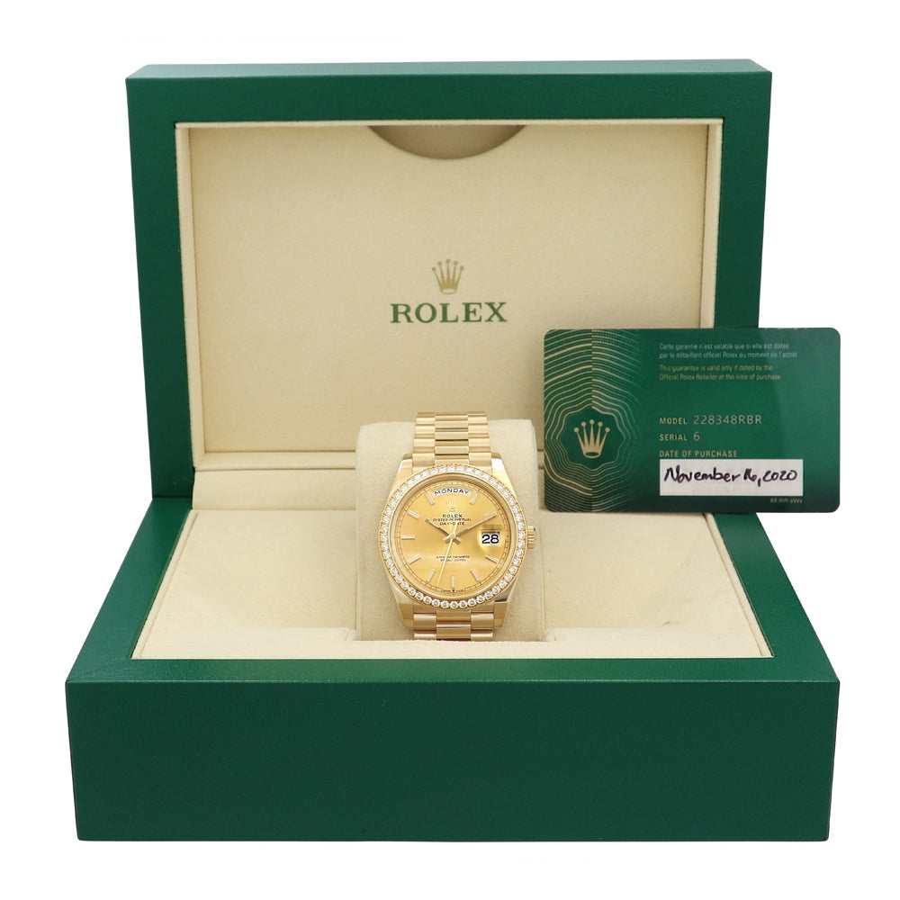 Rolex 18K Yellow Gold President Day-Date 40 Watch