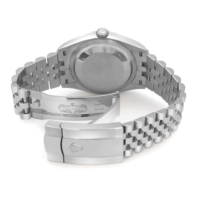 36mm Rolex Stainless Steel Datejust Watch Silver Dial 126200