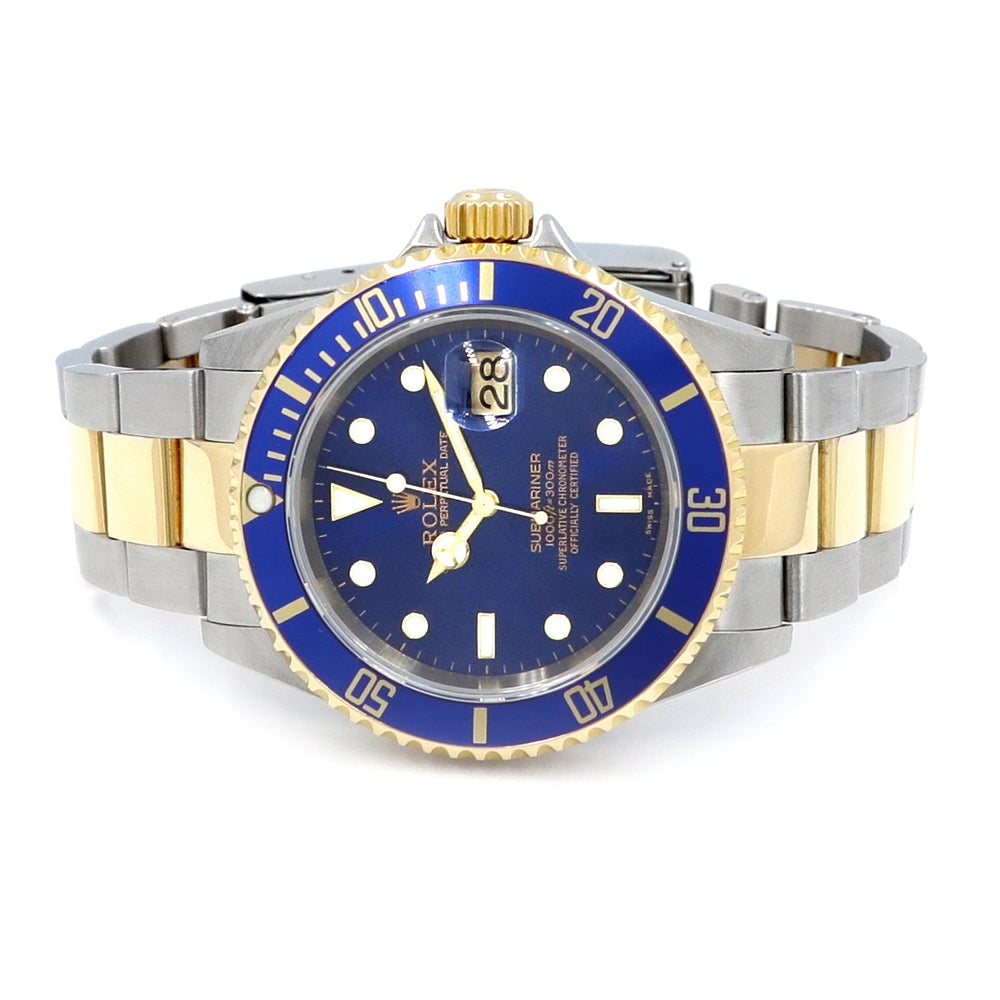 40mm Rolex 18k Yellow Gold and Stainless Steel Submariner Date Watch