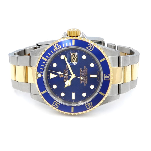 40mm Rolex 18k Yellow Gold and Stainless Steel Submariner Date Watch