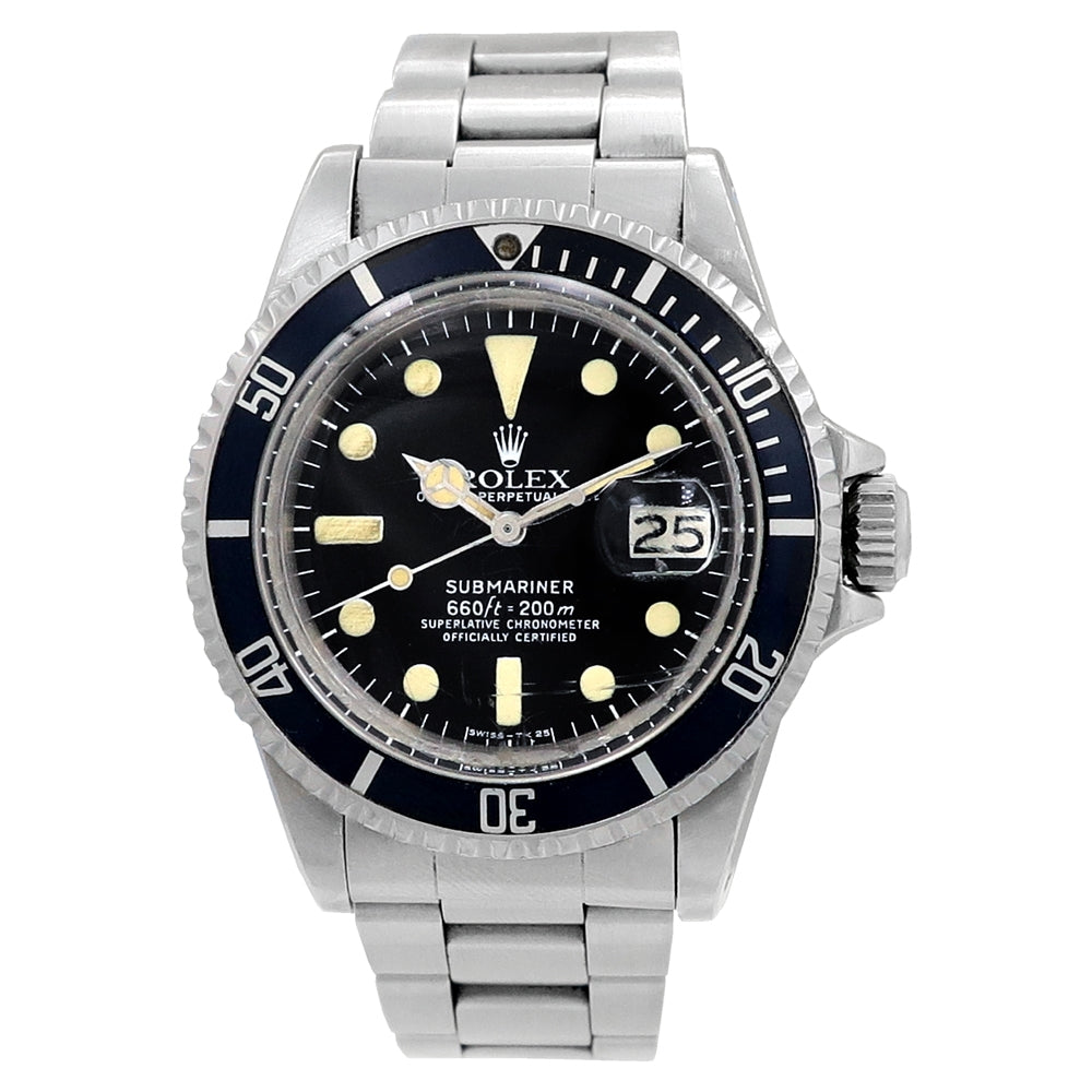 40mm Rolex Stainless Steel Submariner Date Vintage Watch