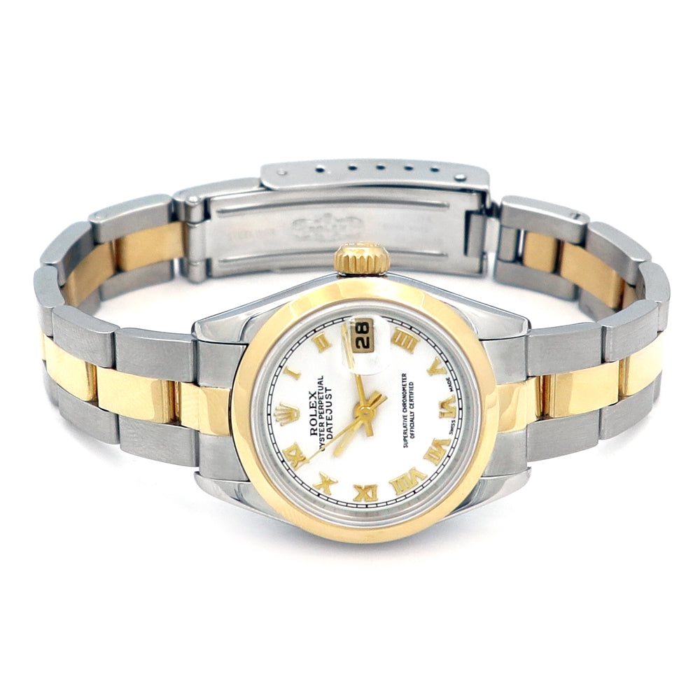 26mm Rolex 18K Yellow Gold and Stainless Steel Datejust Watch