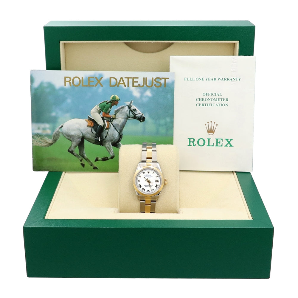 26mm Rolex 18K Yellow Gold and Stainless Steel Datejust Watch
