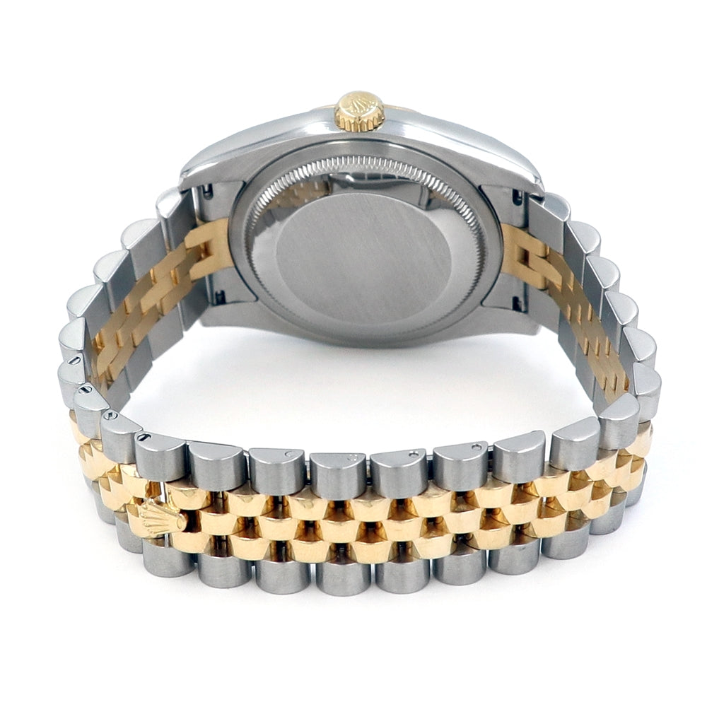 36mm Rolex 18K Yellow Gold and Stainless Steel Datejust Watch
