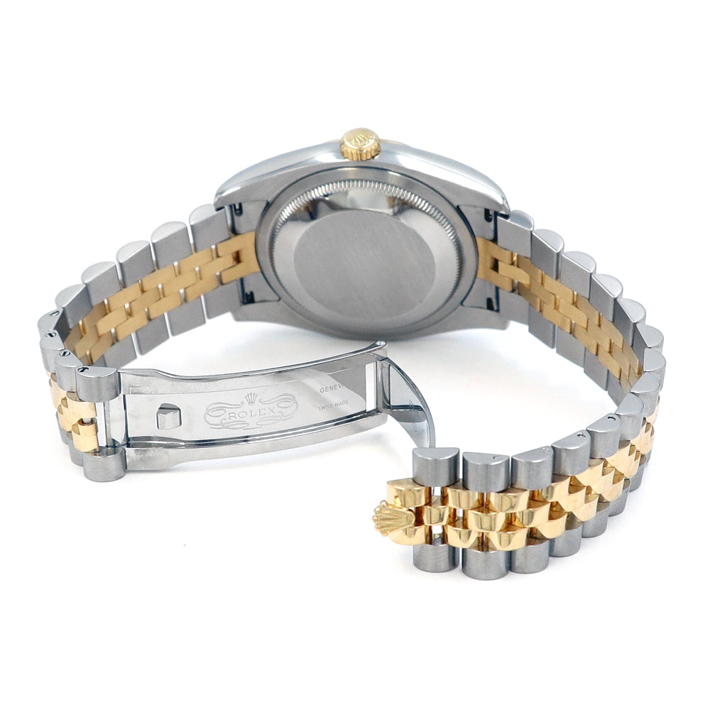36mm Rolex 18K Yellow Gold and Stainless Steel Datejust Watch