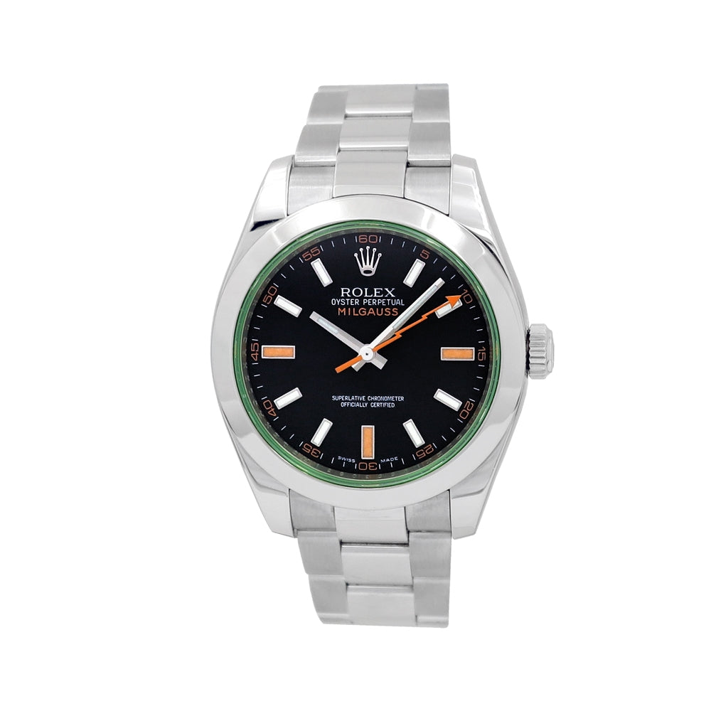 40mm Rolex Stainless Steel Milgauss Watch