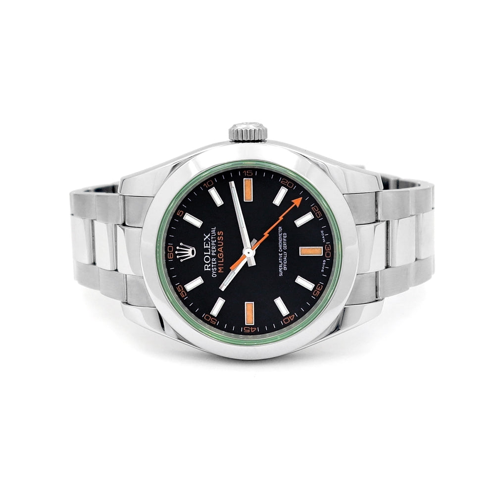 40mm Rolex Stainless Steel Milgauss Watch