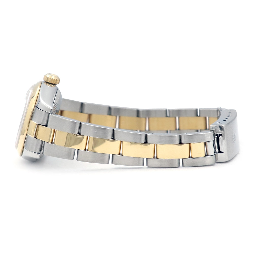 26mm Rolex 18K Yellow Gold and Stainless Steel Datejust Watch White Diamond Dial