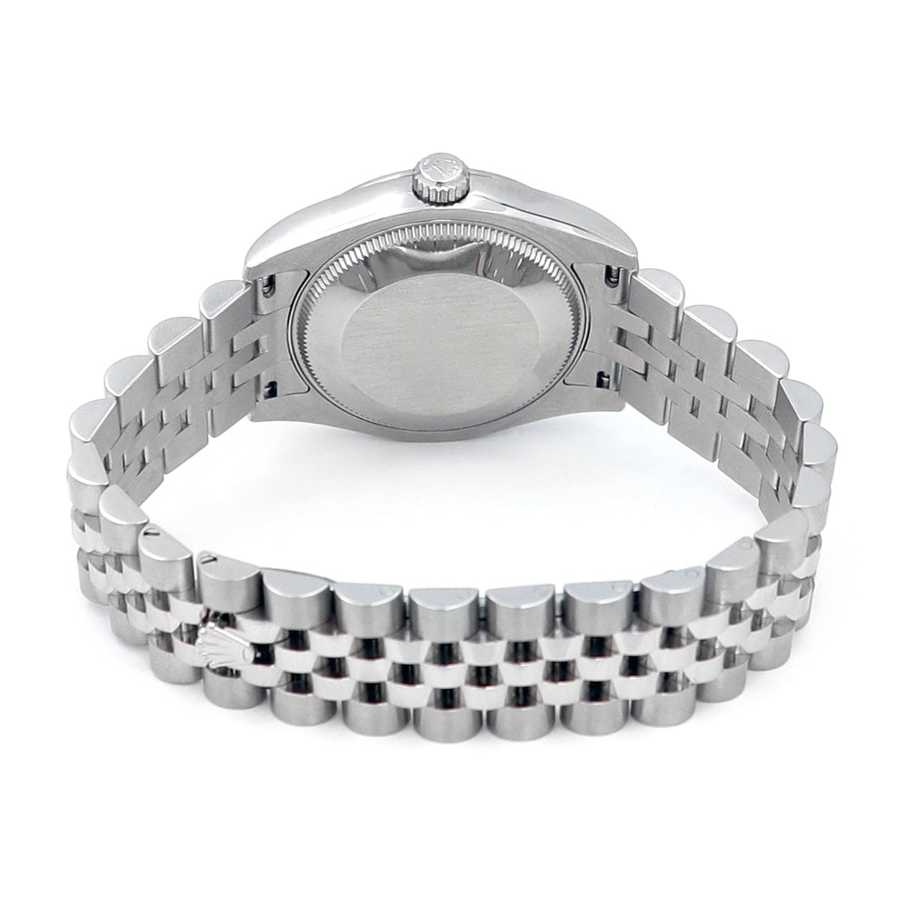 31mm Rolex Stainless Steel Datejust Watch Blue Diamond Dial