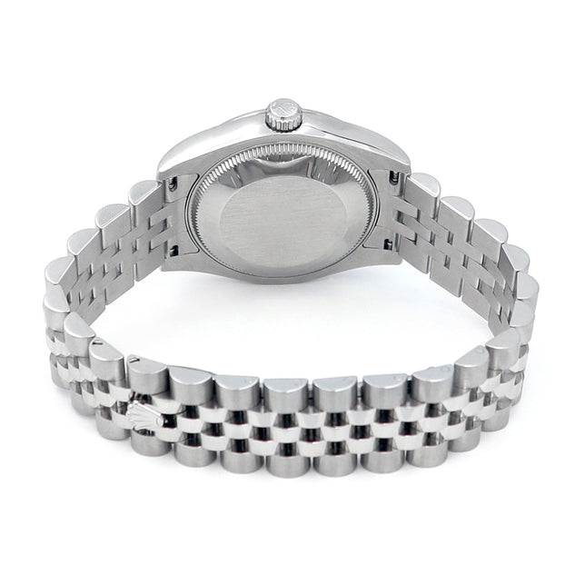 31mm Rolex Stainless Steel Datejust Watch Blue Diamond Dial