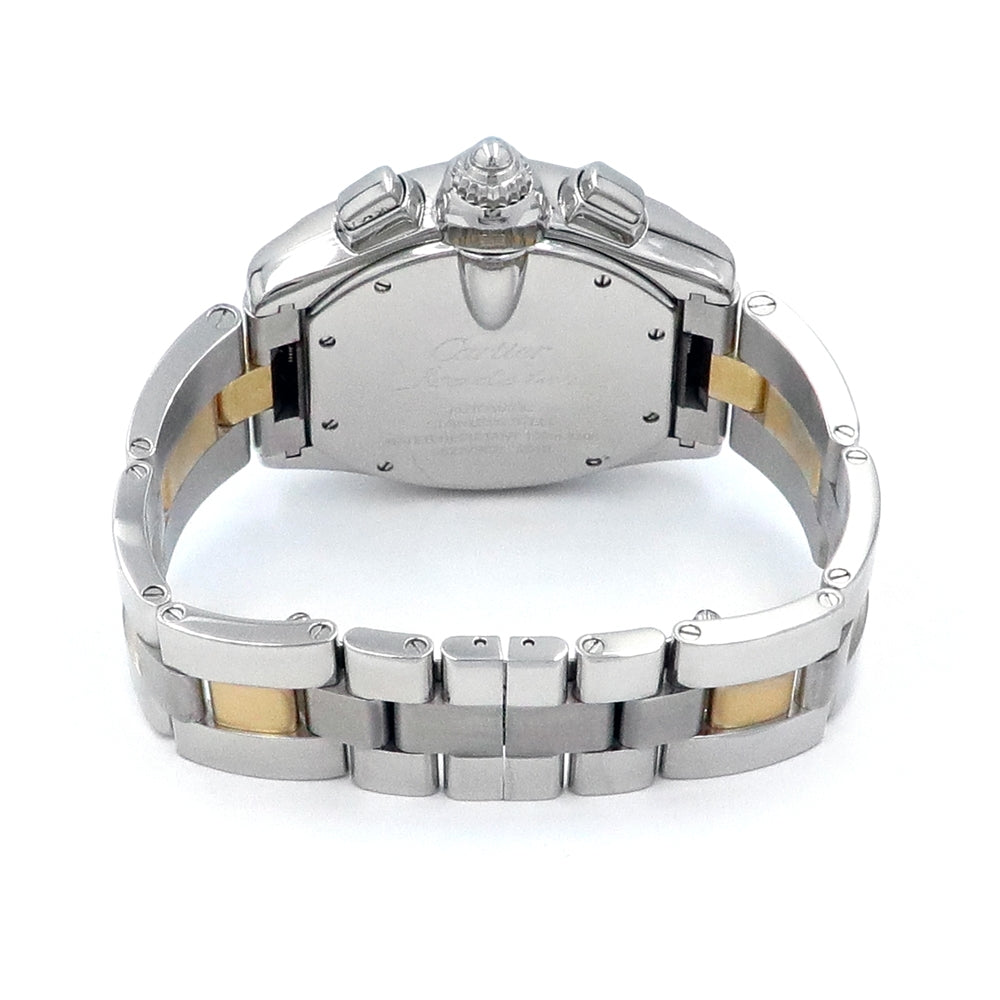 42mm Cartier 18k Yellow Gold and Stainless Steel Roadster Watch