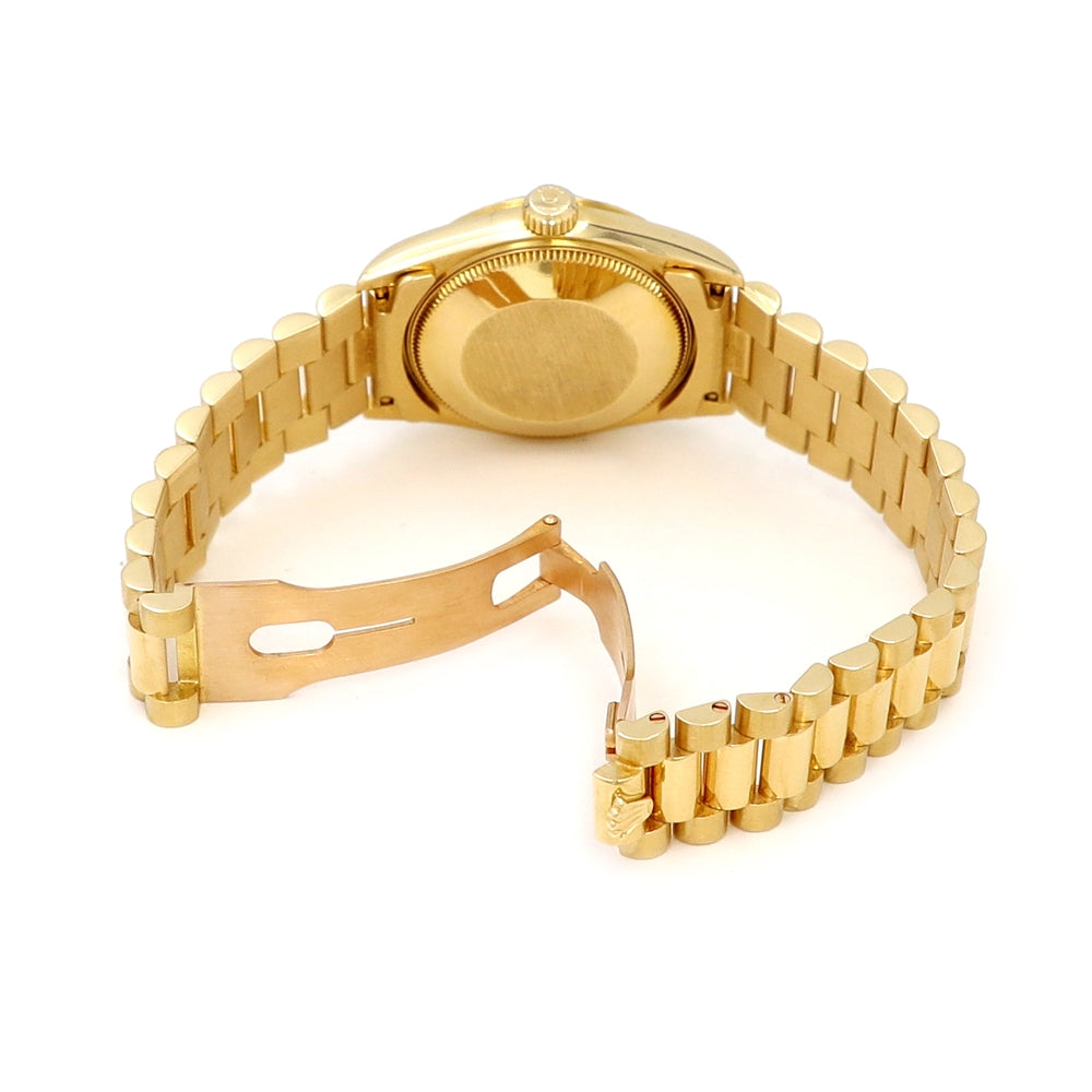 31mm Rolex 18K Yellow Gold Presidential Datejust 68278 Watch