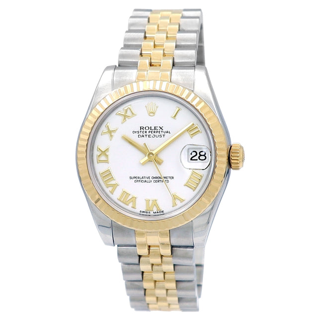 31mm Rolex 18K Yellow Gold and Stainless Steel Datejust Watch