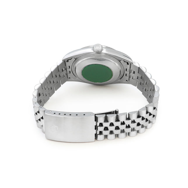 36mm Rolex Stainless Steel Datejust Watch Mother of Pearl Diamond Dial