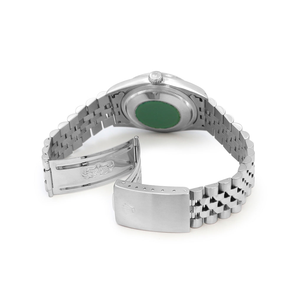 36mm Rolex Stainless Steel Datejust Watch Mother of Pearl Diamond Dial