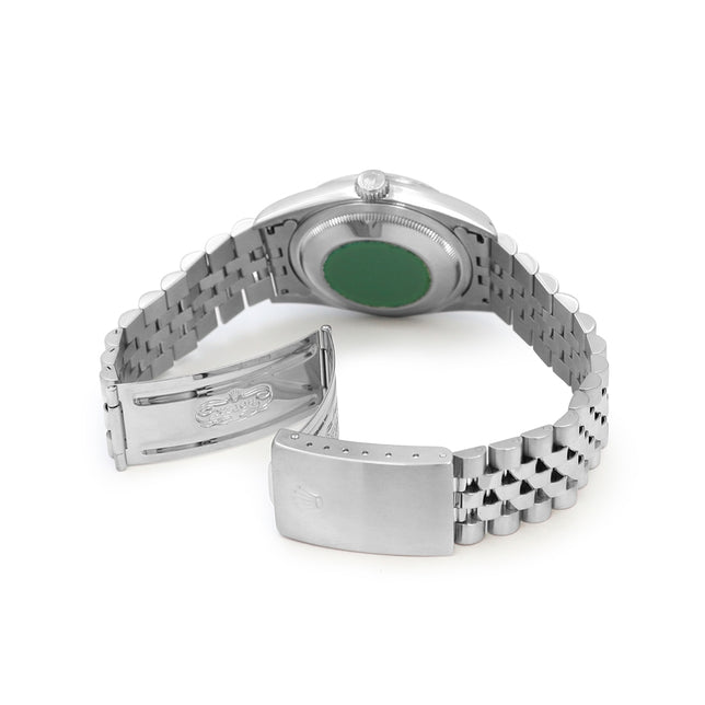 36mm Rolex Stainless Steel Datejust Watch Mother of Pearl Diamond Dial