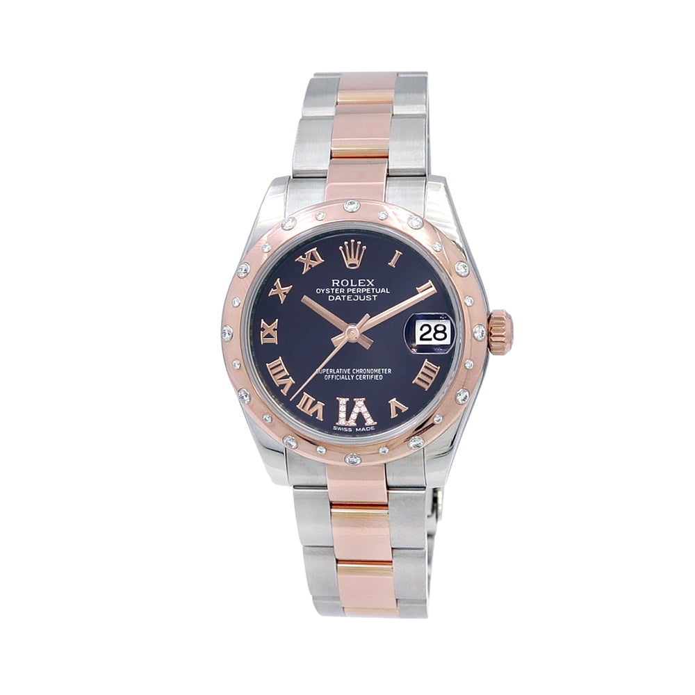 31mm Rolex Rose Gold and Stainless Steel Datejust 178341 Watch