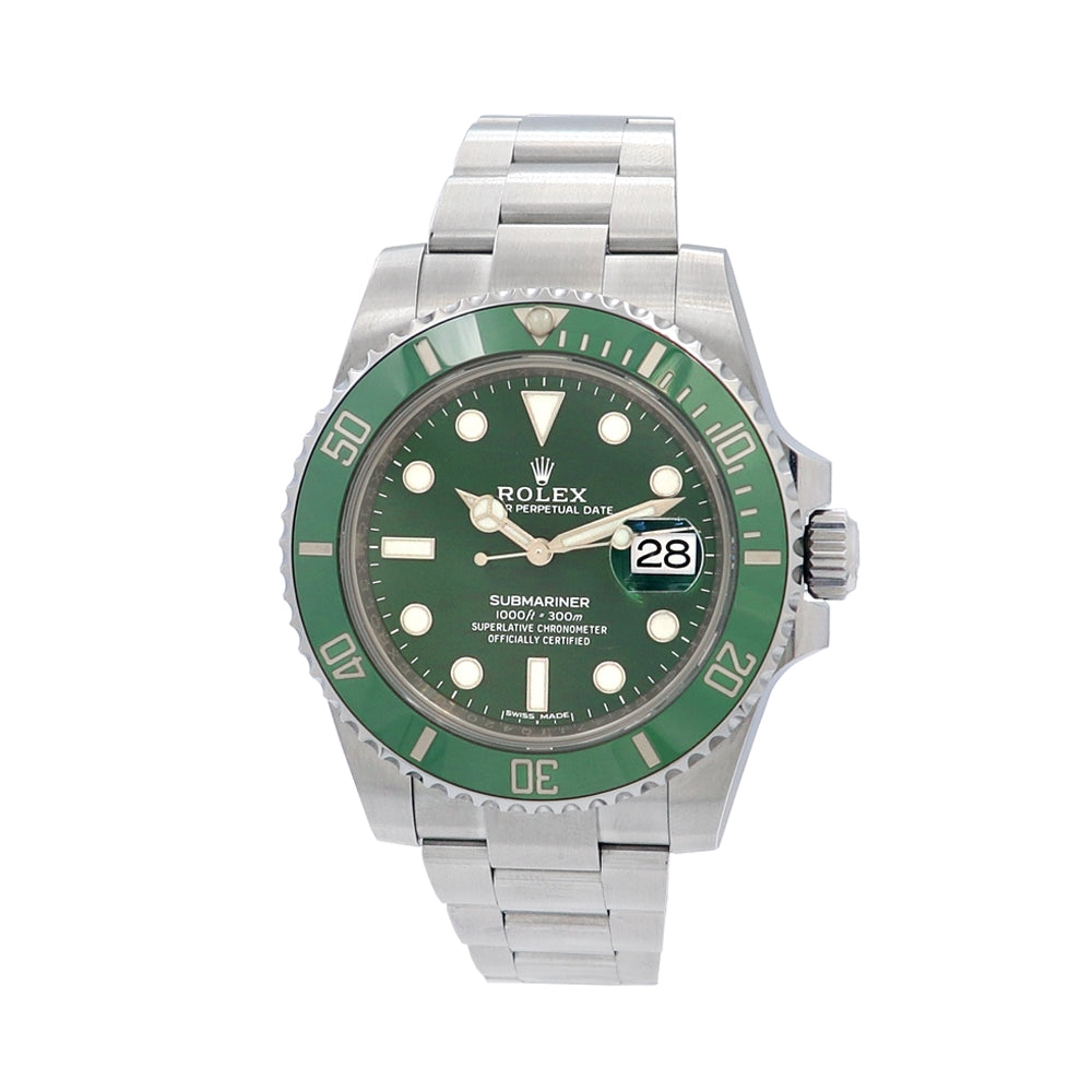 40mm Rolex Stainless Steel Submariner Date "Hulk" Watch