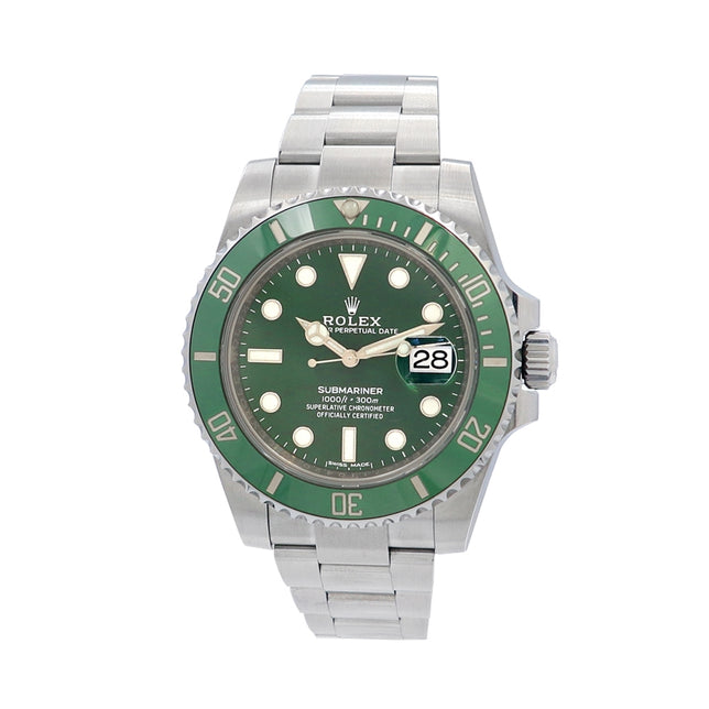 40mm Rolex Stainless Steel Submariner Date "Hulk" Watch