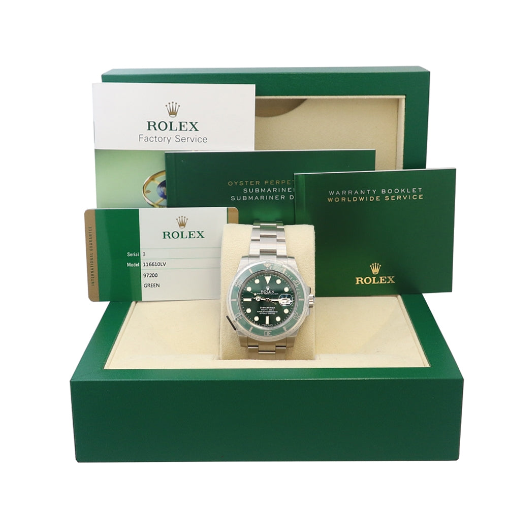 40mm Rolex Stainless Steel Submariner Date "Hulk" Watch