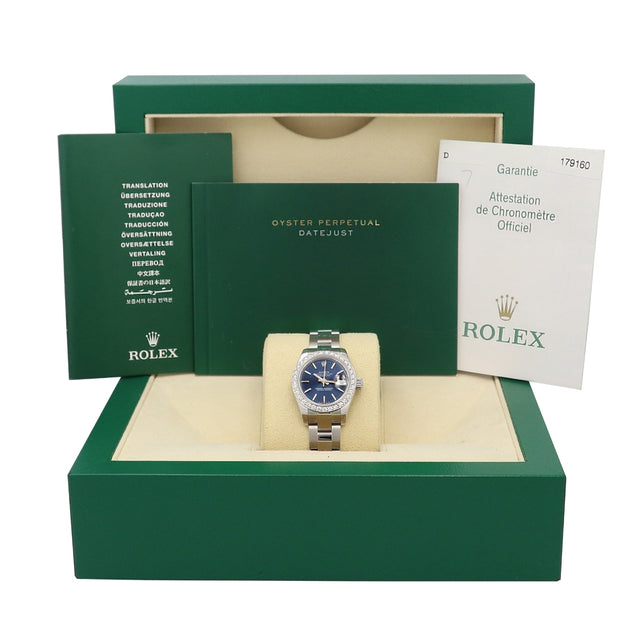 26mm Rolex Stainless Steel Oyster Perpetual Datejust Watch