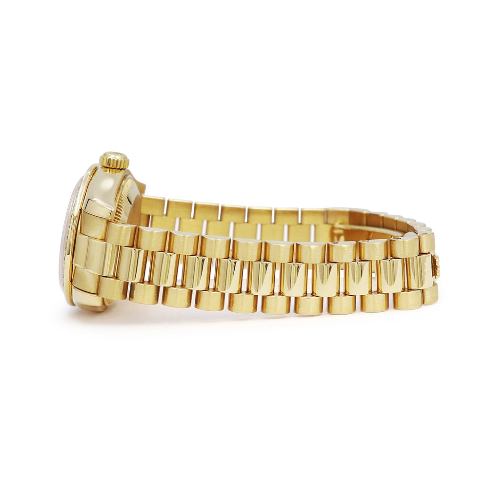 26mm Rolex 18k Yellow Gold Oyster Perpetual Datejust Watch