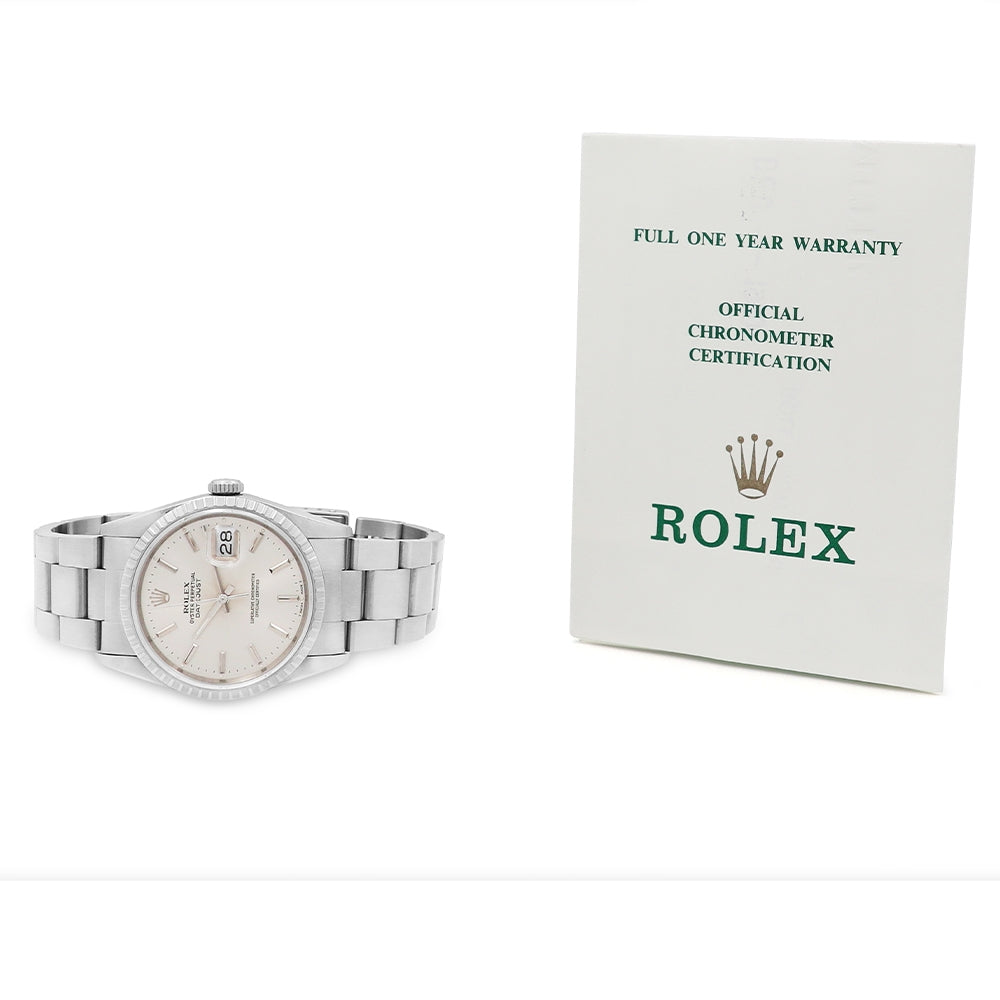 36mm Rolex Stainless Steel Oyster Perpetual Watch