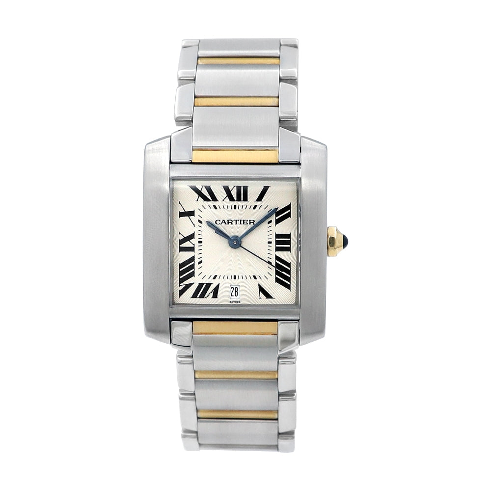 Large Cartier Tank Francaise Watch.