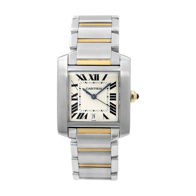 Large Cartier Tank Francaise Watch.