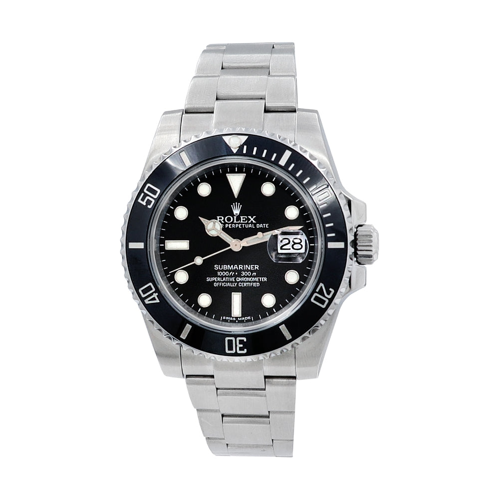 40mm Rolex Stainless Steel Submariner Date Watch