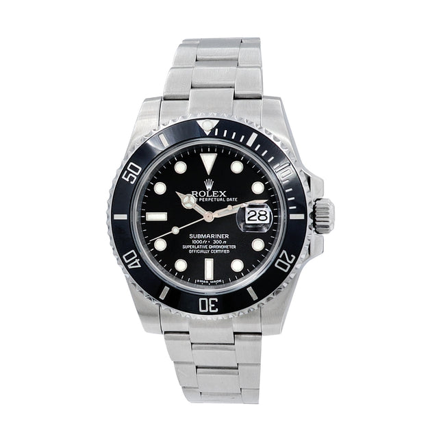 40mm Rolex Stainless Steel Submariner Date Watch