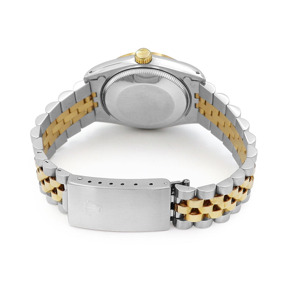 31mm Rolex 18k Yellow Gold And Stainless Steel Datejust Watch.