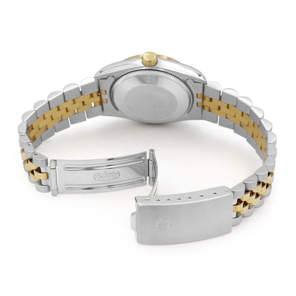 31mm Rolex 18k Yellow Gold And Stainless Steel Datejust Watch.