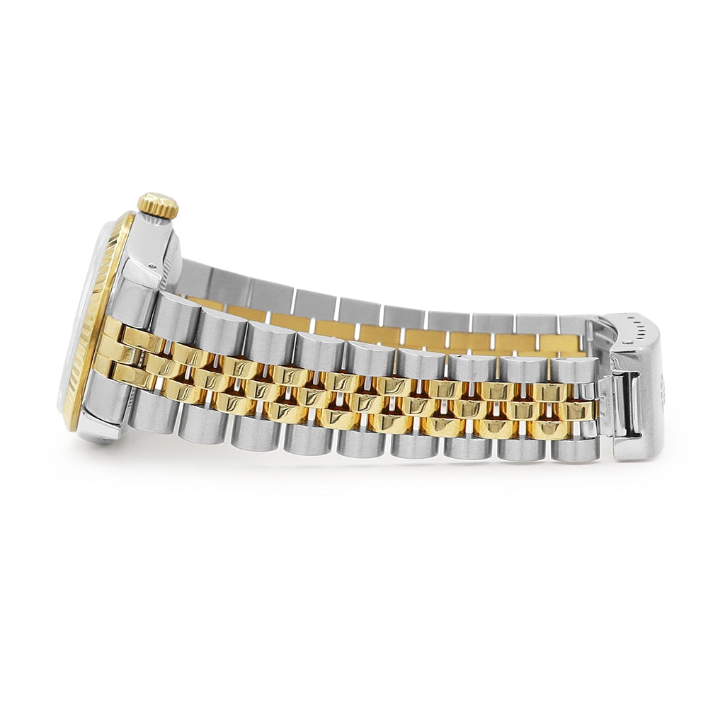 31mm Rolex 18k Yellow Gold And Stainless Steel Datejust Watch.