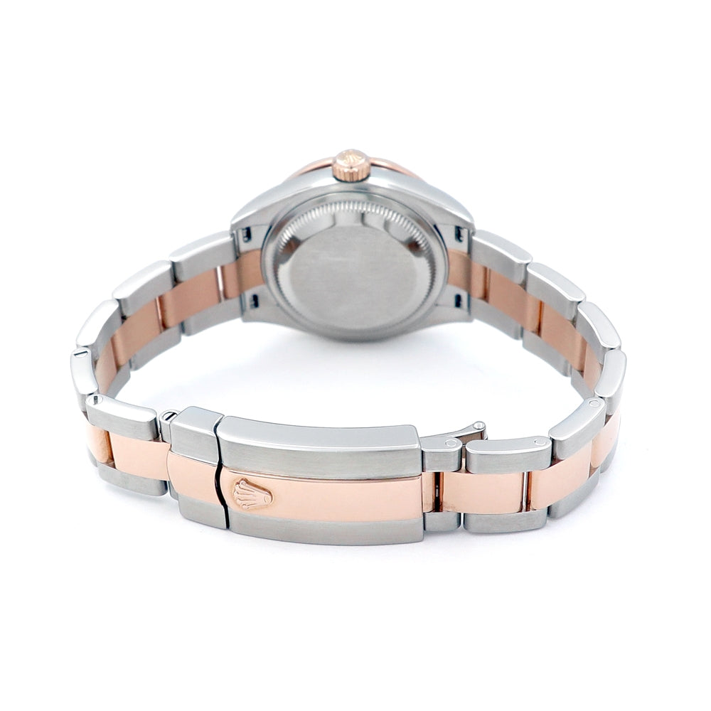 28mm Rolex 18k Rose Gold And Stainless Steel Datejust Watch