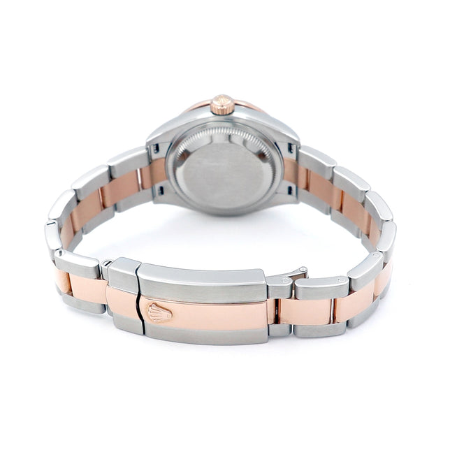 28mm Rolex 18k Rose Gold And Stainless Steel Datejust Watch