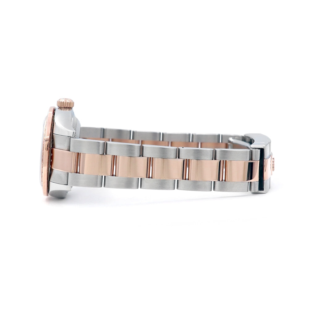 28mm Rolex 18k Rose Gold And Stainless Steel Datejust Watch