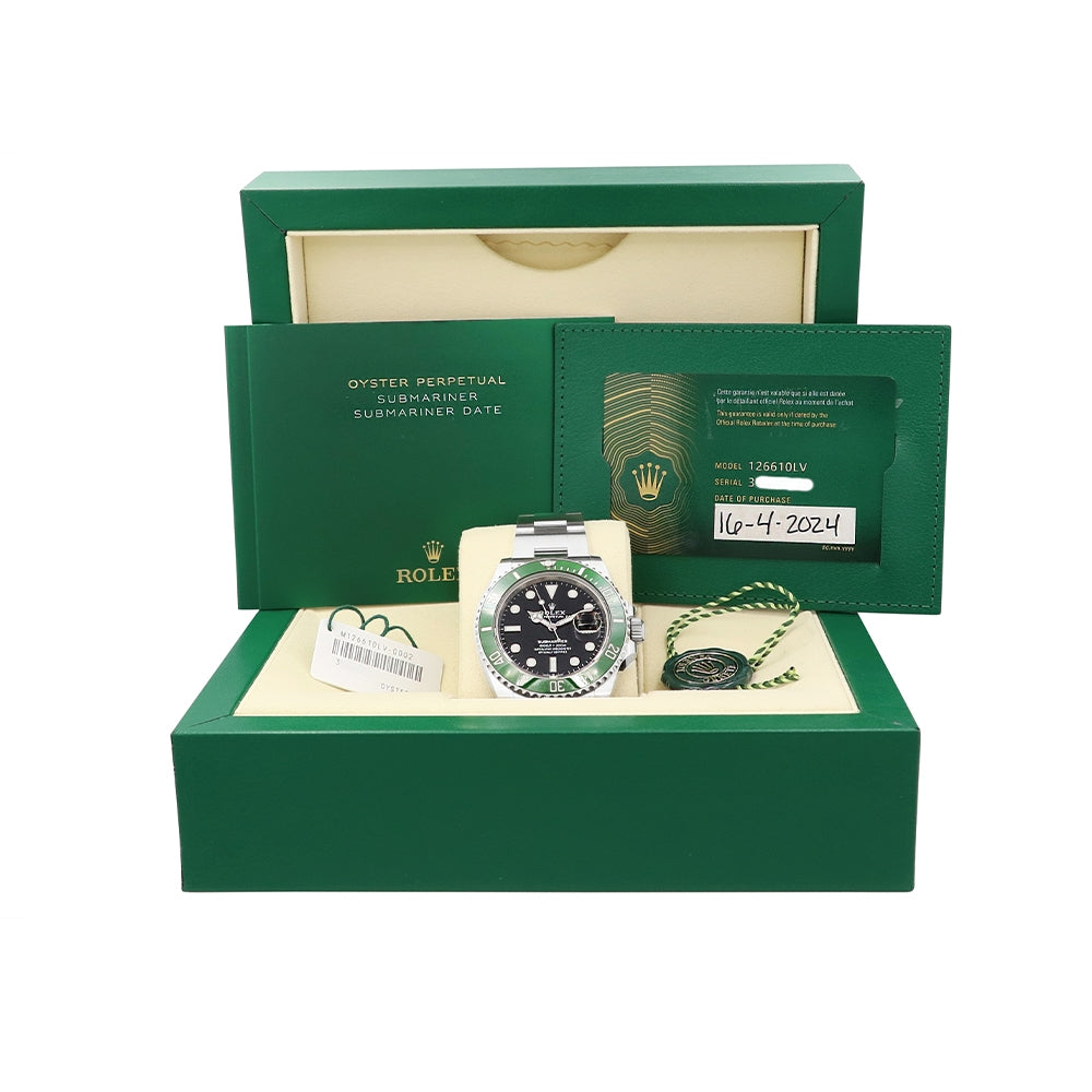 41mm Rolex Stainless Steel Submariner "STARBUCKS" Watch