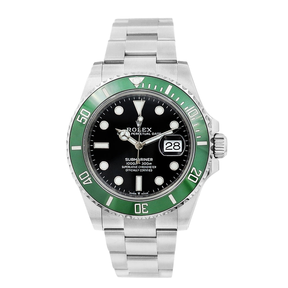 41mm Rolex Stainless Steel Submariner "STARBUCKS" Watch