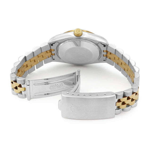 31mm Rolex 18k Yellow Gold And Stainless Steel Oyster Perpetual Datejust Watch.
